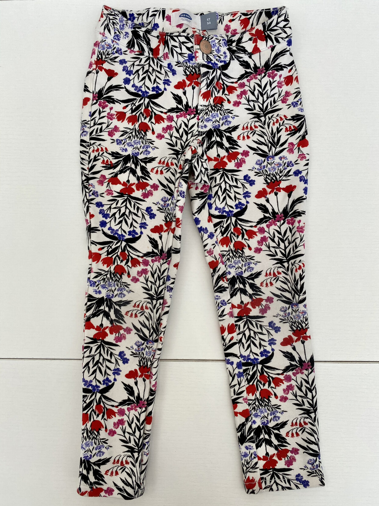 Old navy floral outlet pants