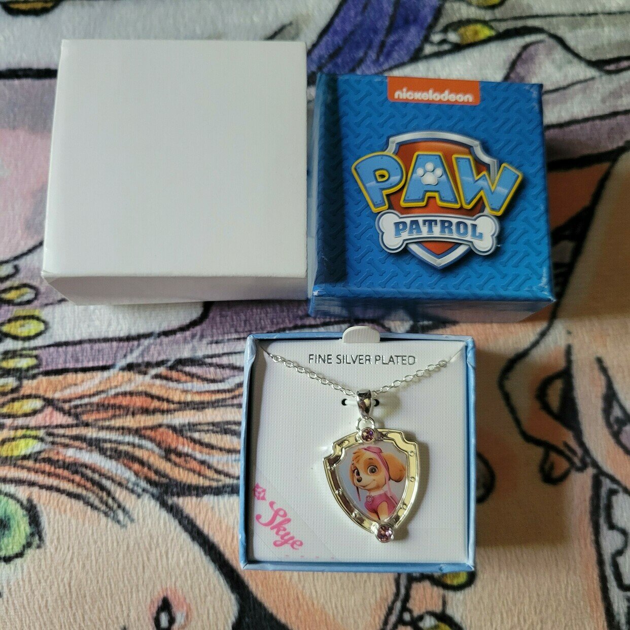 Girl Paw Patrol Skye Silver Pendant Necklace in Dubai - UAE | Whizz  Necklaces